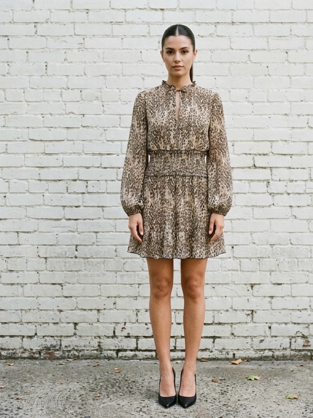 ZARA Dress Animal Print Leopard Medium